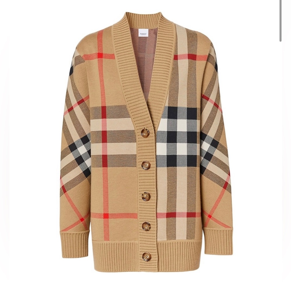 Burberry Caragh Check Jacquard Cardigan